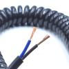 Spring Telescopic Spiral Cable Spring Telescopic Spiral Cable 2-core spring telescopic wire spiral cable 24AWG 20AWG 17AWG 14AWG 2.5 m 5 m 7.5 m black power cord expandable wire Line length 2.5m 2-cor view 2