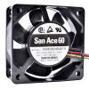 109R0624S4D10 6cm 60x60x25mm DC24V 0.08A 3-Wire Industrial Computer Inverter Silent Cooling Fan view 1
