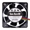 109R0624S4D10 6cm 60x60x25mm DC24V 0.08A 3-Wire Industrial Computer Inverter Silent Cooling Fan view 2