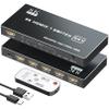 HDMI 2.1 Switch 5x1, 8K HDMI Switch 5 in 1 Out, Support 8K/60Hz 4K/120Hz HDCP 2.3 HDR10, 5-Port HDMI Switcher Selector Box Compatible with PS3/4/5, Fire Stick, DVD, Xbox Switch and Other HDMI Devices view 1