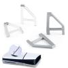 YWLRONG 4Pcs for PS5 Slim Stand Console Bracket Holder Flat Base Horizontal Stand Compatible with Sony PlayStation 5 Slim Disc Edition Accessories(Transparent+Grey) view 1