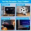 YWLRONG 4Pcs for PS5 Slim Stand Console Bracket Holder Flat Base Horizontal Stand Compatible with Sony PlayStation 5 Slim Disc Edition Accessories(Transparent+Grey) view 2