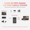 Accsoon SeeMo 4K HDMI Video Transmission System for iPhone 17/16/15/14/13 iPad, 4K30/1080p60 iOS Video Camera Monitor Transmitter, Real-time Live Streaming/Recording/Sharing for iPhone iPad-Black view 4