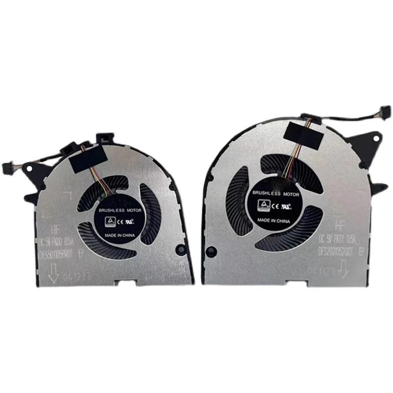 DirectNine Basics New CPU & GPU Cooling Fan Compatible for Lenovo Legion 81LE Y7000P Y530P Y540P Y545 2019 CPU Fan DFS501105PR0T DFS200105200T FKTY DFS2001052Q0T 5V 0.5A