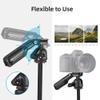 Andoer Camera Tripod 141cm/55.5in Portable Photography Tripod Stand Aluminum Alloy 360 Rotatable 3kg/6.6lb Load Capacity with Handle Built-in Phone Clip for DSLR Cameras Camcorders Smartphones view 2