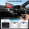 AXVOIBX Wireless CarPlay Adapter for iPhone,2024 Upgraded Dual-core 5G Chip,Converts Wired to Wireless Carplay Dongle,Fast Connection Plug & Play, Fit for Cars with Built-in Wired CarPlay (Black Grey) view 3