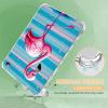 BFDHGQZC Pink Flamingo Clear Case for Kindle Fire HD 10 & Fire HD10 Plus Tablet (11th Generation, 2021 Release) 10.1" Tablet Lightweight Transparent TPU Shockproof Protective Cover view 3