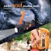 Emergency Radio Hand Crank with Flashlights, Portable AM/FM NOAA Weather Radio Alert and Survival Flashlight SOS Alarm view 2