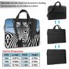 AoRom Zebra Printed Laptop Bag,Durable Computer Case Laptop Carrying Case,15.6 14 13 Inch Laptop Case With Handle, Black, 10930 view 2