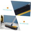 FOMIYES Hard Floor Cleaner Pet Hair Broom Rug Sweeper Grout Brush Long Handle Floor Scrub Brush view 2