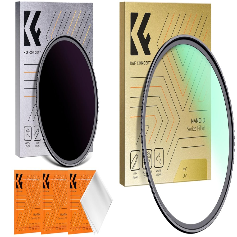 55mm ND1000000 & MCUV Lens Filters Kit for Camera Lens, 20 Stops Ultra Dark ND Lens Filter MCUV Lens Protection Filter