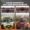 KEMIMOTO UTV Sound Bar 16 Inch ATV Speaker with RGB Lights BT V5.0 400W Max Amplified Marine-Grade IP65 Compatible with Polaris RZR, Can-Am, CFMOTO, Zforce, Teryx Fits 1.75" - 2.25" Roll Cage view 3