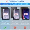 DETUOSI Backlit Keyboard Case for Samsung Galaxy Tab A9 Plus/ A9+ 5G 11" (SM-X210) 2023 Android Tablet with S Pen Holder | Soft TPU Back Cover | Magnetic Closure | Detachable Wireless 7-Color Keyboard view 2