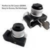Andoer Digital Camera Bottom Protective Case PU Leather Camera Bag with 1/4in Fixing Screw Compatible with Canon R50/R100, Black view 3