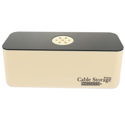 Angoily Cord Management Box Elegant Cable Organizer Outlet for Tidy Storage for Power Cords and Adapters Design for Easy Carrying and Use