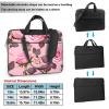 AoRom Pretty Pink Roses Printed Laptop Bag,Durable Computer Case Laptop Carrying Case,15.6 14 13 Inch Laptop Case With Handle, Black, 10930 view 2
