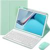 AnMengXinLing Keyboard Case for iPad 11th(A16) 2025/ iPad 10th Generation with Mouse, Cute Candy Round Keycaps Magnetic Detachable Keyboard Case with Pen Holder, Mint Green view 1