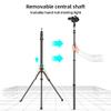Andoer 222cm/87.4in Portable Tripod Stand Video Light Stand Carbon Fiber 5-Section Adjustable with Detachable Center Column 1/4in 3/8in Screw for LED Video Light Flash Light Softbox Reflector view 2