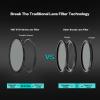 H&Y EVO CPL Filter, 72mm Circular Polarizer with Screw-in & Magnetic 2-in-1 German Optical Glass, HD Nano Coating, CNC Aluminum Frame view 3