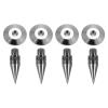 MECCANIXITY 4pcs Black Speaker Spike Kit Shockproof Adjustable Copper Speaker Spike Isolation with Speaker Spikes Pads Mat for Subwoofer CD DVD Audio Amplifier Recorder view 1