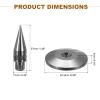 MECCANIXITY 4pcs Black Speaker Spike Kit Shockproof Adjustable Copper Speaker Spike Isolation with Speaker Spikes Pads Mat for Subwoofer CD DVD Audio Amplifier Recorder view 2