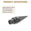 MECCANIXITY 4pcs Black Speaker Spike Kit Shockproof Adjustable Copper Speaker Spike Isolation with Speaker Spikes Pads Mat for Subwoofer CD DVD Audio Amplifier Recorder view 3