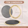 AICARS 8'' Speaker Grill Cover 8 Inches Speaker Subwoofer Grill Grille Cover with Metal Mesh and Gold Plastic Rim for Car Speakers, Home Speakers view 4