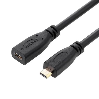 NFHK HDMI 1.4 D Type Micro HDMI Male to Micro HDMI Female M/F Extension Cable 30cm