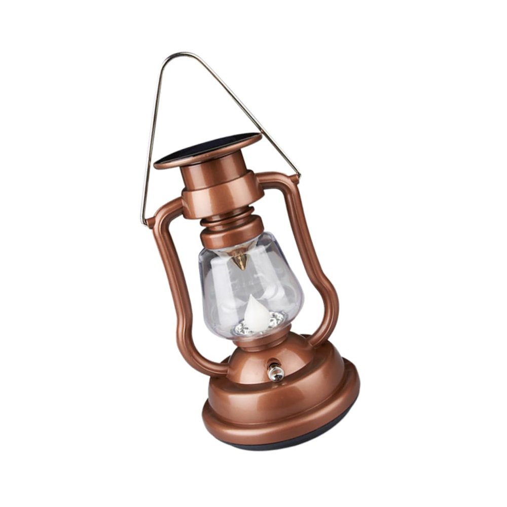 GANAZONO Solar Camping Light Retro Lantern Handheld Outdoor Lanterns Yard Lamp Decorative Lamp