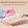 AnMengXinLing Keyboard Case for iPad 11th(A16) 2025/ iPad 10th Generation with Mouse, Cute Candy Round Keycaps Magnetic Detachable Keyboard Case with Pen Holder, Black view 4