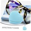 FRCOLOR Heart-Shaped Screen Cleaner Tool Compact Pendant for Eyeglasses Phones and Cameras Effectively Removes Fingerprints and Stains Portable and Adorable Design Blue view 2