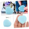 FRCOLOR Heart-Shaped Screen Cleaner Tool Compact Pendant for Eyeglasses Phones and Cameras Effectively Removes Fingerprints and Stains Portable and Adorable Design Blue view 4