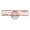 Flight Computer Plastic with Turntable Flight Bar Shaped Round Air Flying Ruler Orange Aviation Computer Calculator Standard Flying Training Student for Training view 1