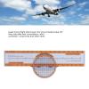 Flight Computer Plastic with Turntable Flight Bar Shaped Round Air Flying Ruler Orange Aviation Computer Calculator Standard Flying Training Student for Training view 2