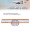 Flight Computer Plastic with Turntable Flight Bar Shaped Round Air Flying Ruler Orange Aviation Computer Calculator Standard Flying Training Student for Training view 3