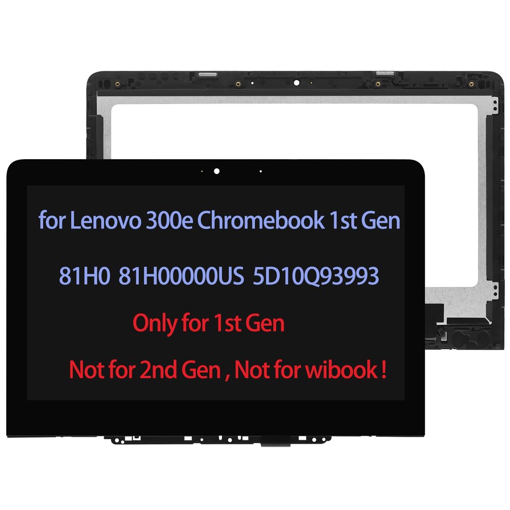 10 PCS ARUISIFX 11.6" Screen Replacement Compatible with Lenovo 81H00000US LCD Display HD Touch Screen + Digitizer Assembly Bezel