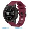 Nacorulu Compatible With Garmin Fenix 5/Fenix 6/Fenix 7 Band, 22mm Silicone Bands for Fenix 5 Plus/Fenix 6 Pro/Fenix 7 Pro/Forerunner 935 (Red), Large view 1