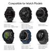 Nacorulu Compatible With Garmin Fenix 5/Fenix 6/Fenix 7 Band, 22mm Silicone Bands for Fenix 5 Plus/Fenix 6 Pro/Fenix 7 Pro/Forerunner 935 (Red), Large view 4