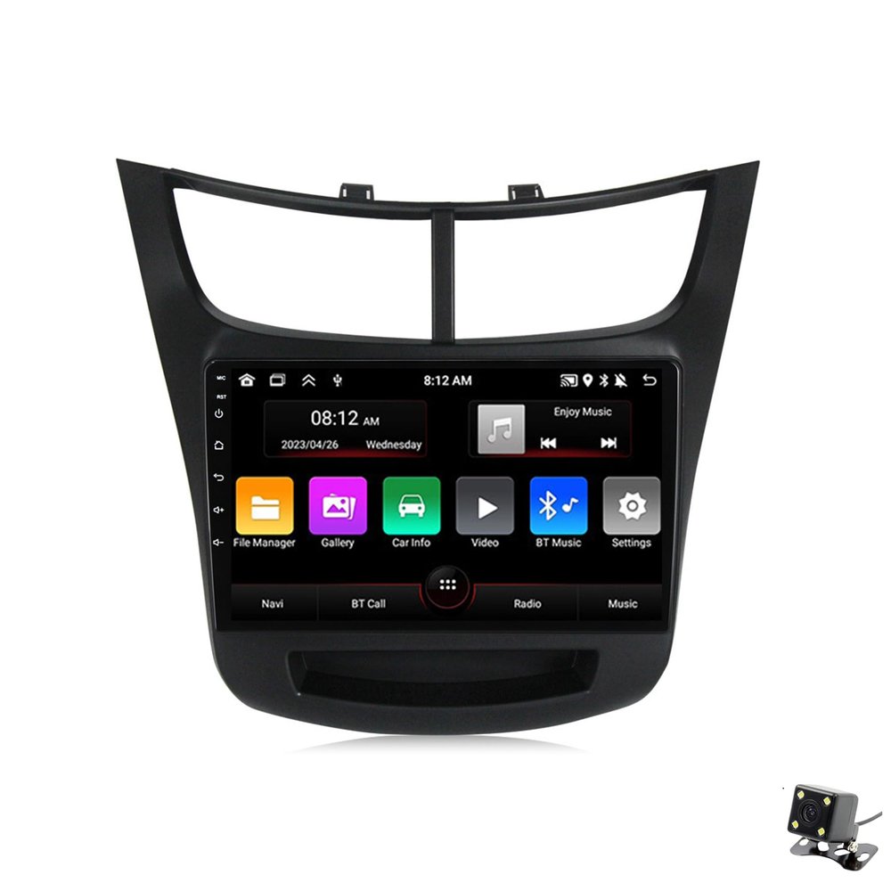 ADMLZQQ Car Stereo 9" Android 12 Double Din Bluetooth Autoradio for Chevrolet Sail 2015-2018,Touchscreen Radio with GPS Car-Play Bluetooth SWC Backup Camera Mirror Link 5G WiFi AM/FM,M100cp