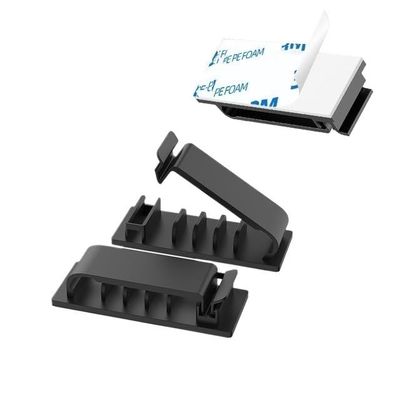 cable clips Organizador De Cables Autoadhesivo, Clips De Cable USB, Abrazadera De Gestin De Cables, Soporte De Cable De Pared De Escritorio Para El Hogar Y El Coche, Administrador De Bobinadora De Ca