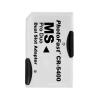 MOOKEENONE Dual Slot MicroSD/TF to MS Pro Duo Short Rod Adapter Convert 2 MicroSDHC (TF) Cards into MS Pro Duo Cards for PSP view 1