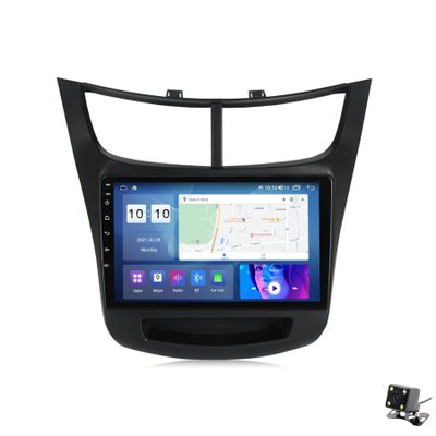 ADMLZQQ Car Stereo 9" Android 12 Double Din Bluetooth Autoradio for Chevrolet Sail 2015-2018,Touchscreen Radio with GPS Car-Play Bluetooth SWC Backup Camera Mirror Link 5G WiFi AM/FM,M500s
