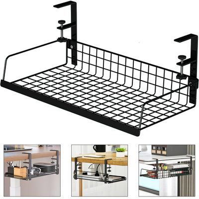 LIFEFAN Under Desk Cable Management Tray Cord Wire Shelf Organizer (Large)
