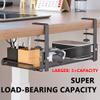 LIFEFAN Under Desk Cable Management Tray Cord Wire Shelf Organizer (Large) view 2