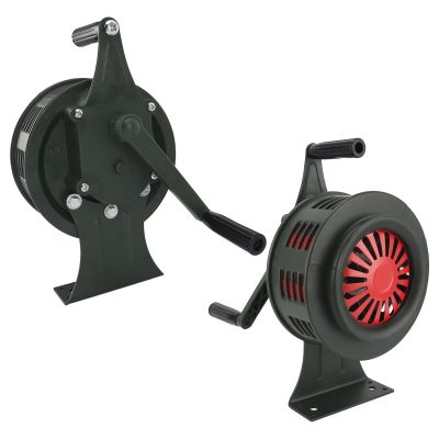 WOOXGEHM Hand Crank Siren Horn, 125dB Loud, Adjustable Volume Hand Crank Siren, Prevents Rusting, Waterproof Aluminum Alloy Manual Operated Siren Horn for Emergency(Green)