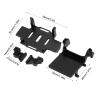 Aluminum Alloy Rear Shock Tower and ESC Bracket Assembly for RC Car AXIAL 1/24 SCX24 - Stable and Durable Upgrade Parts (Black) view 4