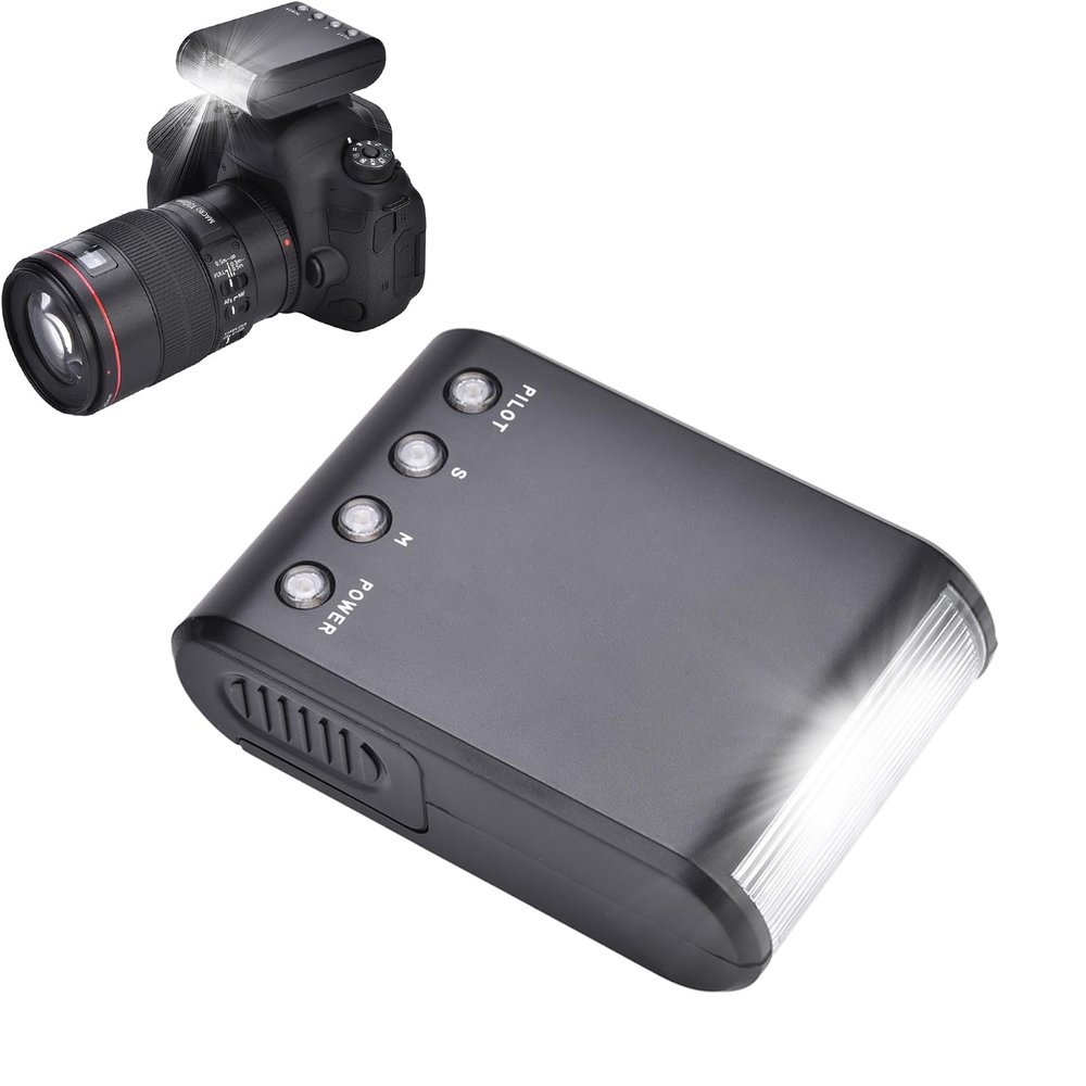 Mini Camera Flash Light, Portable On Camera Hot Shoe Mount Slave Flash with Auto Pre Flash Sensor, Optical Flash Slave Flashlight Universal for DSLR Cameras