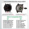 26mm Silicone Sport Bands Compatible with Garmin tactix 8 quatix 8 Fenix8 AMOLED 51mm/Fenix8 pro/7X /7X Pro/6X/6X Pro/5X/5X Plus/3 HR,Watch Strap For Garmin Descent Mk2/3i 51mm/tactix7 Pro/Enduro3/2 view 2
