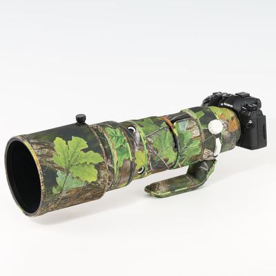 CHASING BIRDS Lens Camouflage Waterproof Coat for Olympus 150-400mm F4.5 TC1.25x is PRO Rainproof Lens Protective Cover Version IV (Green Leaf Camouflage, with 2.0X TC (MC-20))