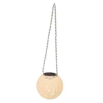 Milisten 1pc Solar Rattan Light Hanging Garden Lantern for Outdoor Decoration Warm Glow Energy-efficient Solar Powered Lighting for Patios and Festivals